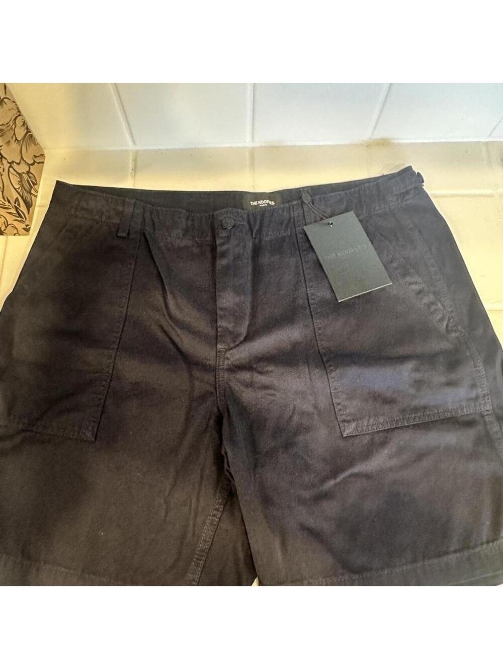 The Kooples Men's Black and Navy Shorts